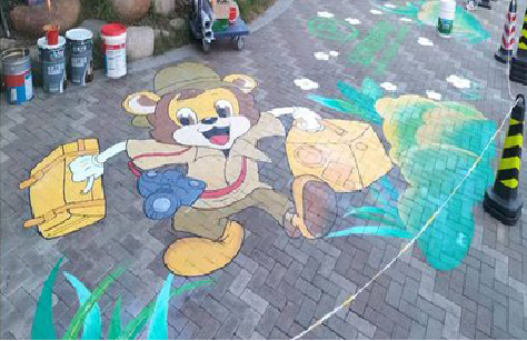 毕节夏季画地面彩绘会遇到的问题