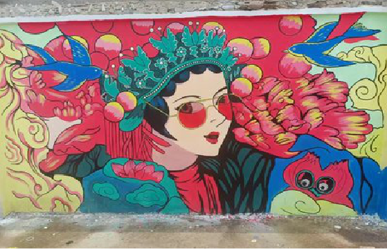 毕节墙体彩绘-网红墙