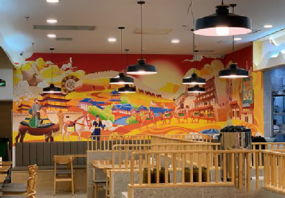 毕节商业空间彩绘介绍。