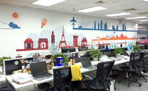 毕节教你设计办公室墙绘的方法。