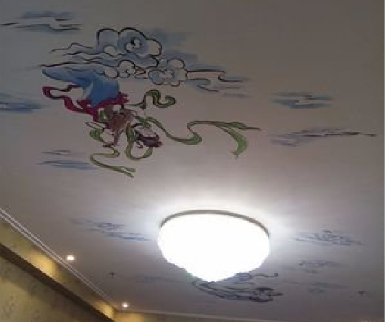 毕节如何快速绘制天花板上的手绘墙？