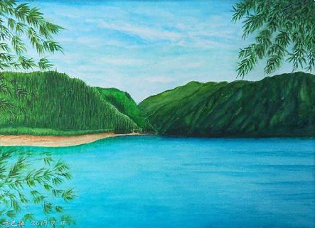 毕节在墙绘中，如何绘画绿水青山？